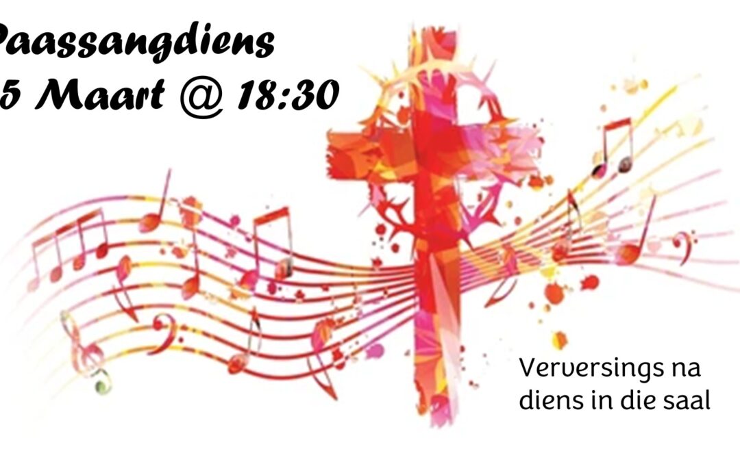 Paassangdiens 15 Maart @ 18:30