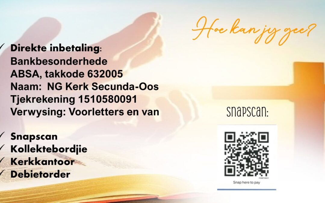 Hoe kan ek gee?